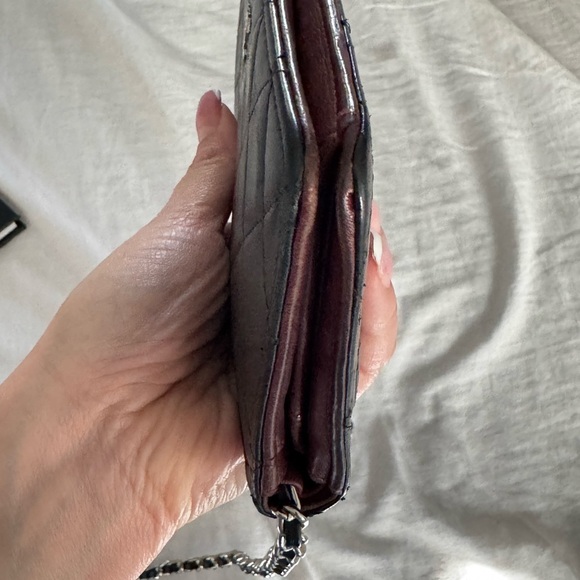 CHANEL Black Wallet with Chain - Picture 12 of 14